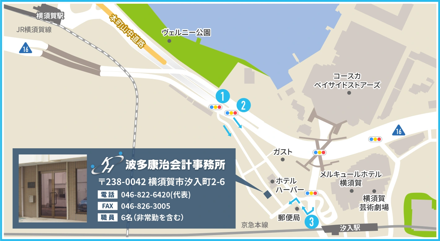 波多康治会計事務所へのアクセス